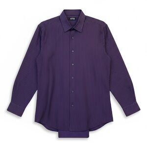 Apt. 9 Men's size Large 100% cotton Purple Pinstripe Men's Button up Shirt